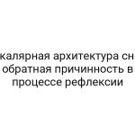 Скалярная архитектура сна: обратная причинность в процессе рефлексии